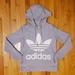 Adidas Tops | Adidas Original Trefoil Large Logo Hoodie Szxs | Color: Gray | Size: Xs