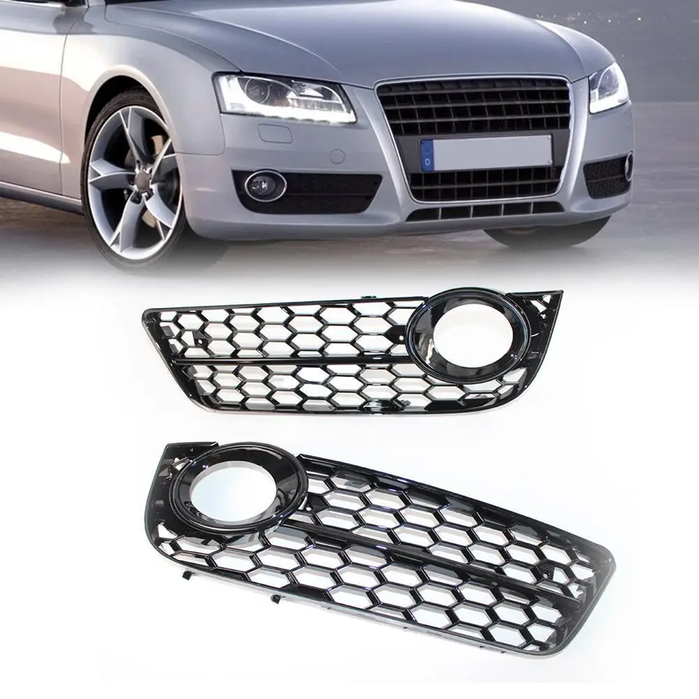 Honeycomb Mesh Grill 8T für die vordere Stoßstange 0807682 8T 0807681 Auto-Frontstoßstangengrill für Audi A5 Coupe/Sportback 2008 2009 2010 2011 Image