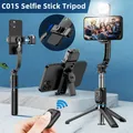 Treppiede per selfie stick C01s con luce di riempimento, monopiede con staffa per telefono staccabile, telecomando Bluetooth wireless per Huawei iPhone Android