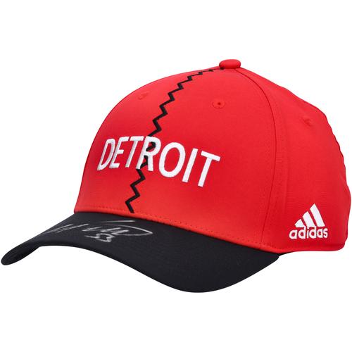 Moritz Seider Detroit Red Wings signierte adidas 2022-23 Reverse Retro Cap