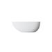 67 in. x 35 in. Stone Resin Solid Surface Freestanding Soaking Bathtub in White