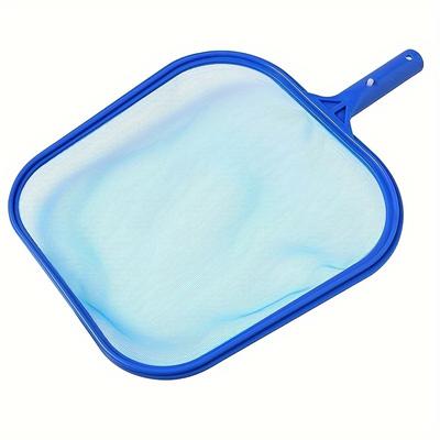 TEMU Swimming Pool Cleaner Supplies/professional Heavy Duty Pool Leaf Rake Fine Mesh Frame Net/swimming Pool Cleaning Leaf Skim Net (blue) Image
