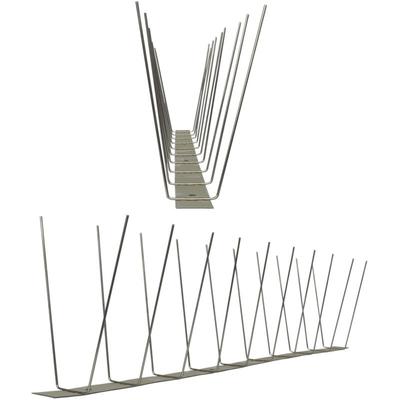 1 Meter (2 x 0,5m) Taubenspikes 2-reihig auf V2A-Standard - hochwertige Lösung für Vogelabwehr