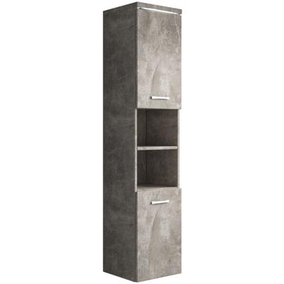 Badezimmer Schrank Paso 160cm Beton Grau – Regal Schrank Hochsch Image