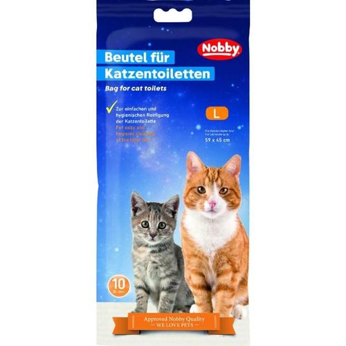 Nobby Beutel für Katzentoiletten L für Toiletten bis 59 x 45 cm 10Stück Katzentoilette &