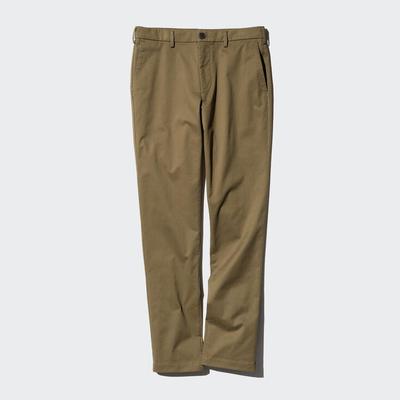 Uniqlo - Cotton Slim Fit Chino Trousers - Brown - 34inch
