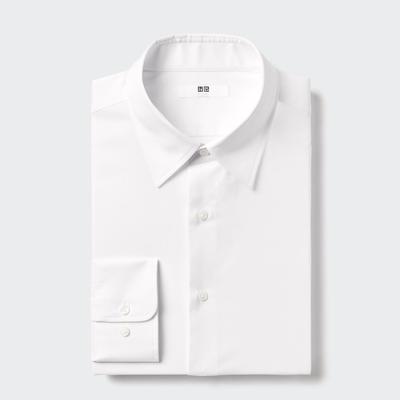 Uniqlo - Cotton Fine Cloth Easy Care Regular Fit Shirt - White - XS