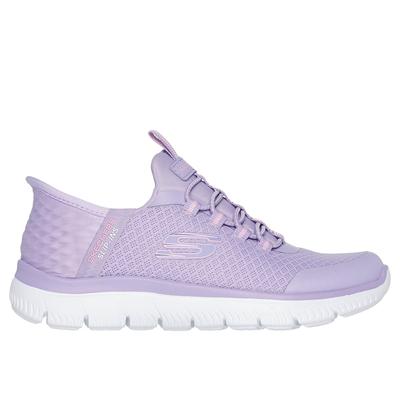 Skechers Girl's Slip-ins: Summits Sneaker | Size 5.0 | Lavender | Textile/Synthetic | Machine Washable