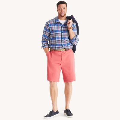 Nautica Men's Big & Tall Deck Short Mineral Red, 46W Tall