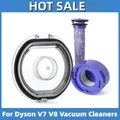 Per aspirapolvere Dyson V7 V8 Sostituzione prefiltro e post-filtro Coperchio inferiore Anello di tenuta fisso superiore degli accessori per la polvere