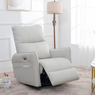 270°Power Swivel Rocker Recliner Chair, Electric Glider with USB Ports, Power Swivel Glider, Rocking Chair Nursery Recliners