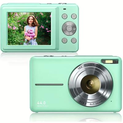 TEMU Konpcoiu Digital Camera, Fhd 1080p, And , 44mp For Vlogging With Anti 16x , Compact, Small For Kids Boys Girls Teens Students Seniors