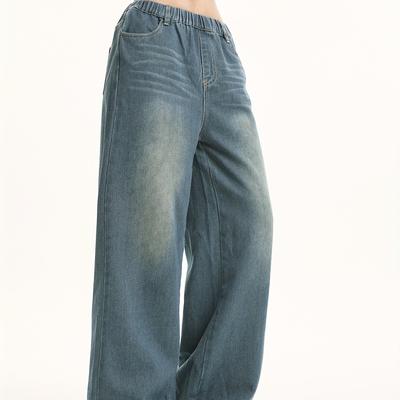 TEMU Vintage Style Loose Wide-leg Jeans For Teenage Girls - Make Her Looks More Stylish!