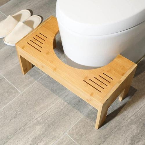 Toilettenhocker Holz klohocker Erwachsene toilettenhocker aus Bambus WC Hocker Holz