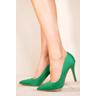 Where's That From Wheres Womens 'Leah' Toe Pump High Heel - Green - Size UK 7 | Where's That From Sale | Discount Designer Brands