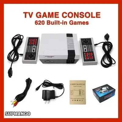 Mini TV Handheld Family Recreation Video Game Console AV Output Retro Built-in 620 Classic Games