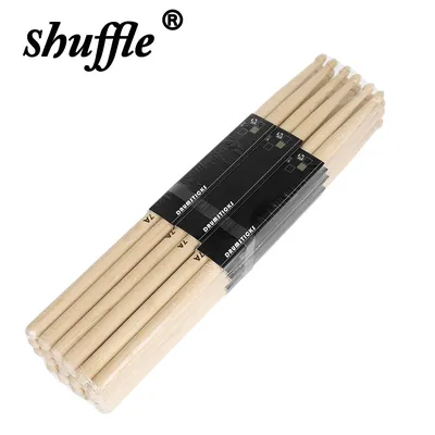 12 Pairs of 7A Drum Sticks Set Maple Wood Drumsticks Drum Racks Professional Percussion Musical