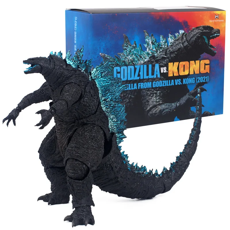 SHM GODZILLA VS. KONG 2021 Nuclear Godzilla Blue Action Figure PVC Model Collection Doll
