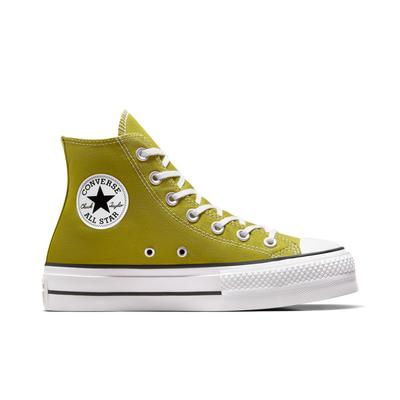 Sneaker CONVERSE "CHUCK TAYLOR ALL STAR LIFT PLATFORM", Gr. 36, grün (magic forest, weiß, schwarz), Textil, sportlich, S