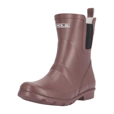 Gummistiefel MOLS "Suburbs", Gr. 37, rot (rot, braun), Gummi, casual, Schuhe, mit wasserdichter Funktion Image