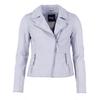 Lederjacke MAZE "4202195", Damen, Gr. S, blau (sky), Obermaterial: 100% Leder/ Futter: 100% Baumwolle/ Ärmelfutter: 100% Polyester, Ziersteppung, Jacken