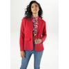 Jerseyblazer ANISTON SELECTED, Damen, Gr. 46, rot, Jersey, Obermaterial: 97% Polyester, 3% Elasthan, Strukturmuster, unifarben, elegant, figurbetont hüftbedeckend, Langarm, Blazer, mit strukturiertem Muster
