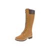 Schnürstiefel TIMBERLAND "Women's Premium 14in WP B", Damen, Gr. 41, gelb (wheat), Leder, sportlich, Schuhe, Winterschuhe, Winterstiefel, Winterboots, Schnürboots, wasserdicht