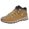 Schnürboots TIMBERLAND "SPRINT TREKKERMID LACE UP SNEAKER", Gr. 47,5, gelb (wheat), Leder, Synthetik, sportlich, Schuhe, Winterschuhe, Sneakerboots, Winterboots