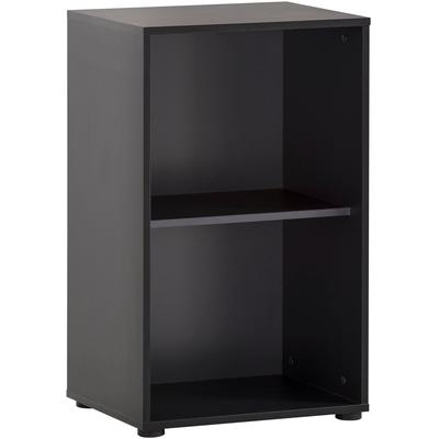 Regalelement SCHILDMEYER "Hank, MADE IN GERMANY", schwarz (schwarzmatt), B:50,9cm H:83,6cm T:41,0cm, FSC-zertifizierter Holzwerkstoff, Regale, Fächer, erweiterbar, stapelbar Image