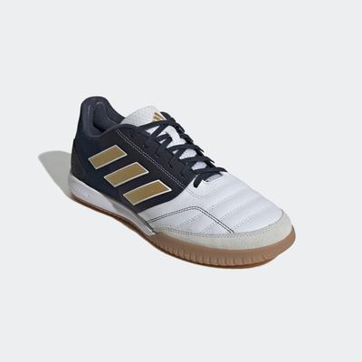 Fußballschuh ADIDAS PERFORMANCE "TOP SALA COMPETITION IN" Gr. 44, weiß (cloud white / gold metallic aurora ink) Schuhe