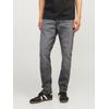 Slim-fit-Jeans JACK & JONES "JJIGLENN JJORIGINAL CB 774 NOOS", Herren, Gr. 31, Länge 34, grau (grau denim), Denim/Jeans, Obermaterial: 76% Baumwolle, 22% Polyester, 2% Elasthan, Abriebeffekte, modisch, slim fit knöchellang, Jeans