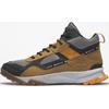 Sneaker TIMBERLAND "Lincoln Peak Mid Goretex", Gr. 41,5, gelb (wheat, schwarz), Synthetik, Leder, sportlich, Schuhe, wasserdicht
