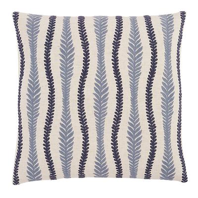 Maeve Embroidered Pillow - Cornflower 20" x 20" - Ballard Designs