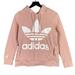 Adidas Tops | Adidas Originals Women's Trefoil Logo Pullover Hoodie Pale Pink Size Small | Color: Pink/White | Size: S