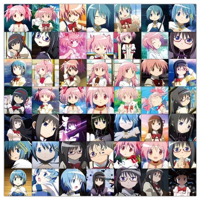 20/40/80 Stück Puella Magi Madoka Magica Aufkleber Kawaii Homura Madoka Anime Aufkleber Laptop Scrapbooking Mädchen Cartoon Aufkleber Geschenke Image