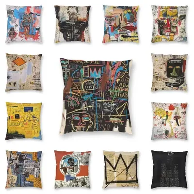Home Decor Street Pop Art Sofa Auto Dekokissenbezug Graffiti Kissen Image