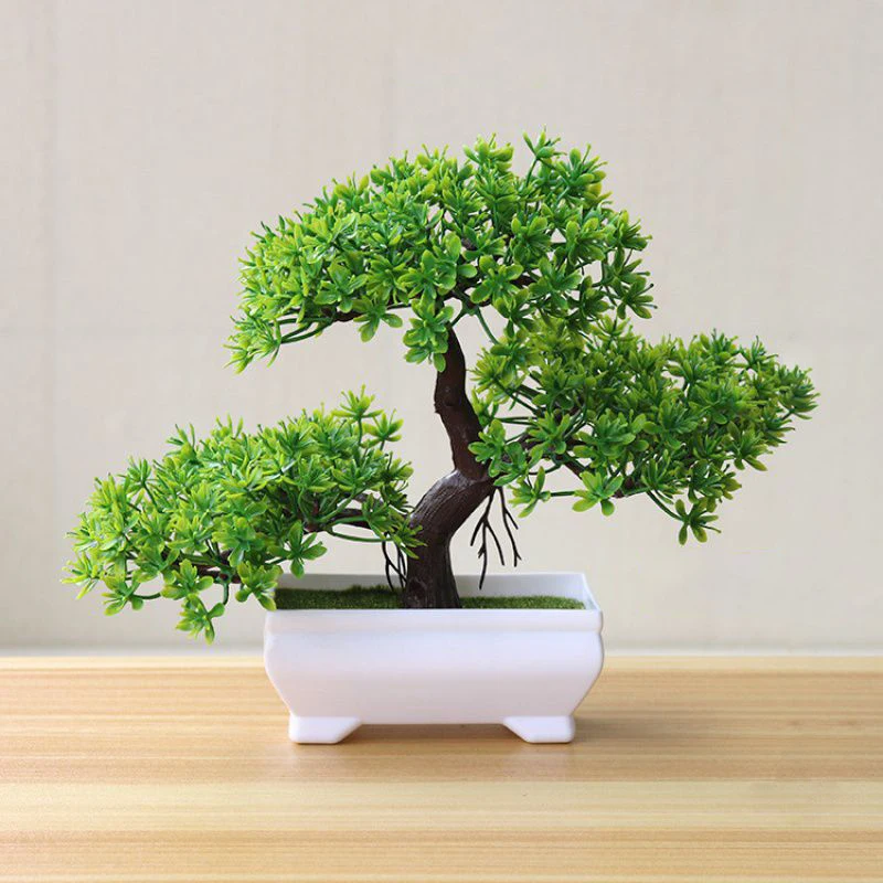 Künstlicher Baum, Bonsai-Simulationspflanzen, Topfpflanzen für Gartentisch, Zuhause, Zimmer, Schlafzimmer, Dekoration, Outdoor, gefälschte Pflanzenornamente Image