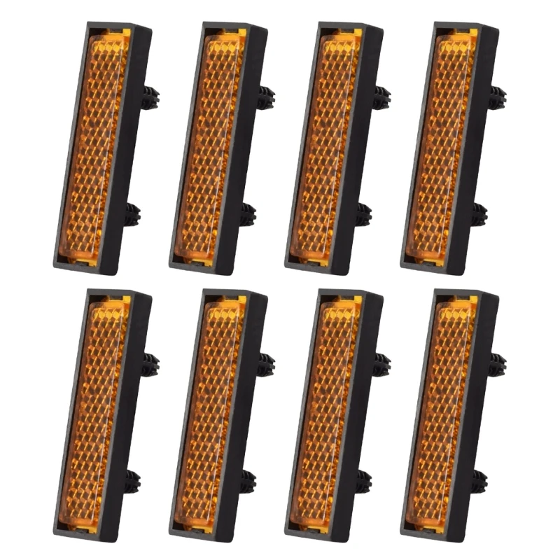 8Pcs Fahrräder Pedal Reflektor Sicherheit Nacht Radfahren Reflektierende Warnung Fahrrad Pedal Reflektor Radfahren Fuß Pedal Image