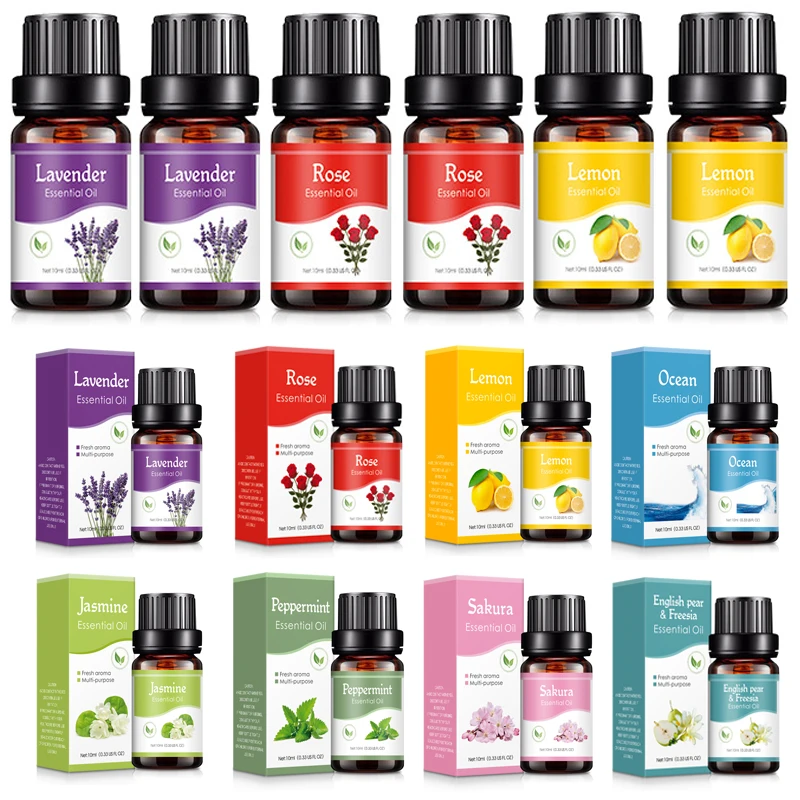 1/2 Stücke 10 ml Lufterfrischer Auto Parfüm Nachfüllen Ätherische Öle für Aroma Diffusor Duft Luftbefeuchter Ätherisches Öl Lufterfrischer Image