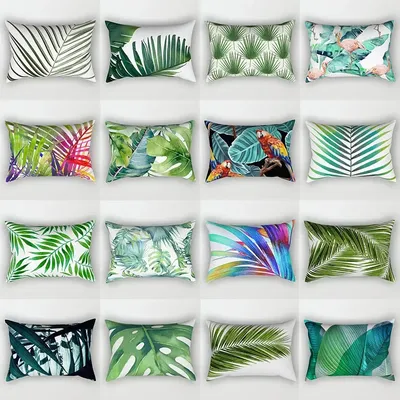 Tropische Pflanzen dekoration Wurf kissen Kissen bezug moderne böhmische Sofa Wohnzimmer Auto Kissen Image