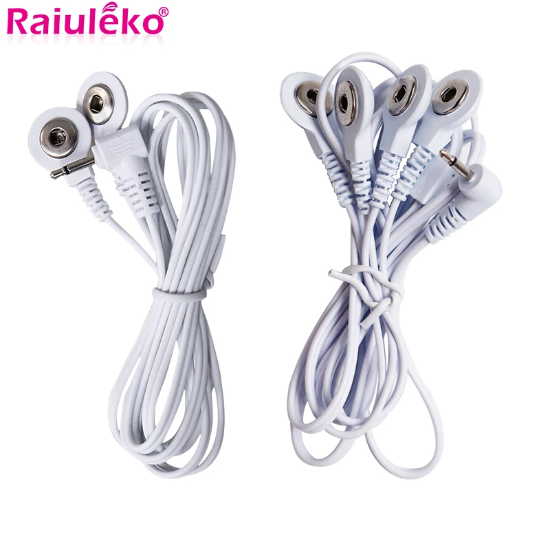 Ersatz-Physiotherapie-Maschine, Handschuhe, Drähte, Kabel, 2,5 mm, für Tens Akupunktur, Muskelstimulator, Verbindung, Massage-Zubehör Image