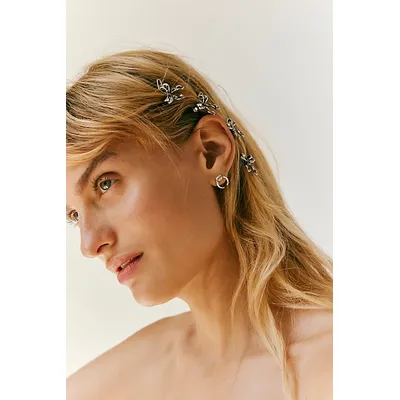 Peyton Hair Barrettes Set at Free People in Bow