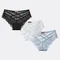 Mutandine di pizzo estive da 3 pezzi per donna trasparenti scava fuori slip sexy intimo femminile intimo spedizione gratuita BANNIROU
