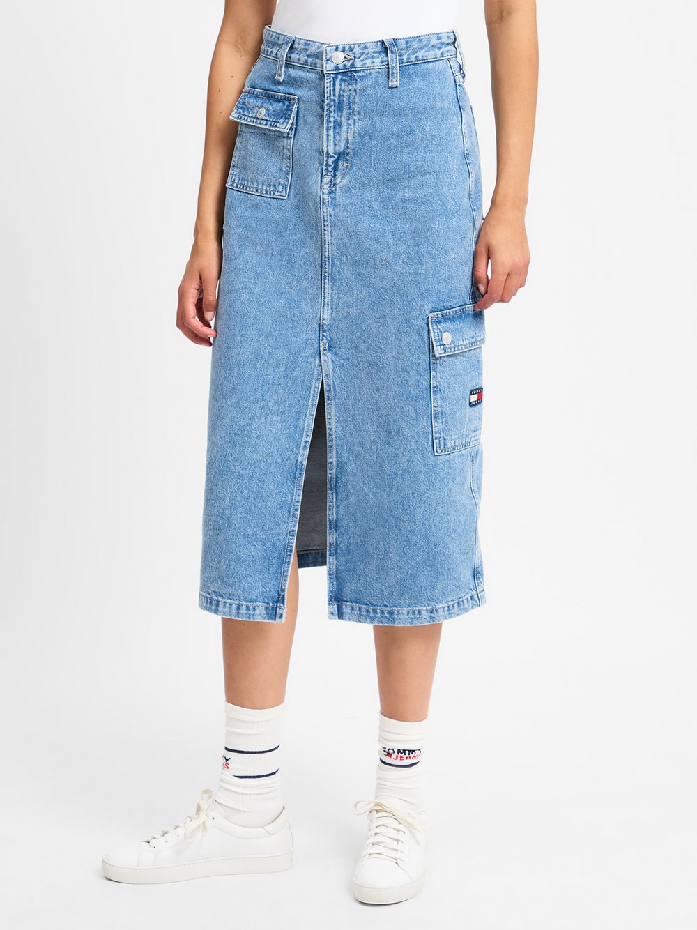 Tommy Jeans Jeansrock Damen medium stone, 27