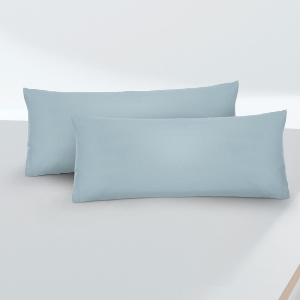 biberna Feinjersey-Kopfkissenbezug Doppelpack taubenblau, 2x 40x60 cm Image