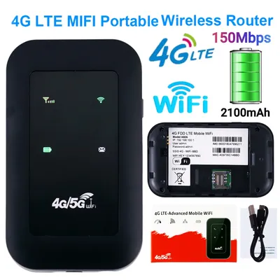 4G LTE Router 150Mbps WiFi Repeater Signal Amplifier Network Expander Mobile Hotspot Pocket Wireless
