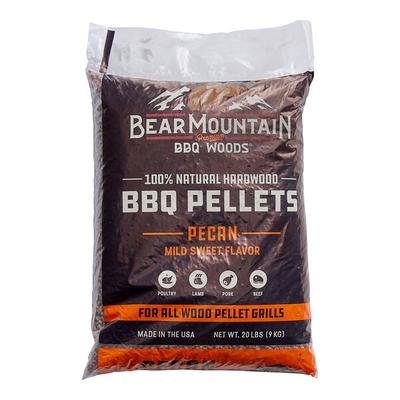 Bear Mountain 100% Natural Hardwood Pecan BBQ Pellets - 20 lb.