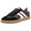 Sneaker RIEKER EVOLUTION, Herren, Gr. 46, schwarz-weiß (schwarz, sanftes weiß), Veloursleder, Leder, sportlich, Schuhe, Freizeitschuh, Halbschuh, Schnürschuh mit Schaftrandpolsterung
