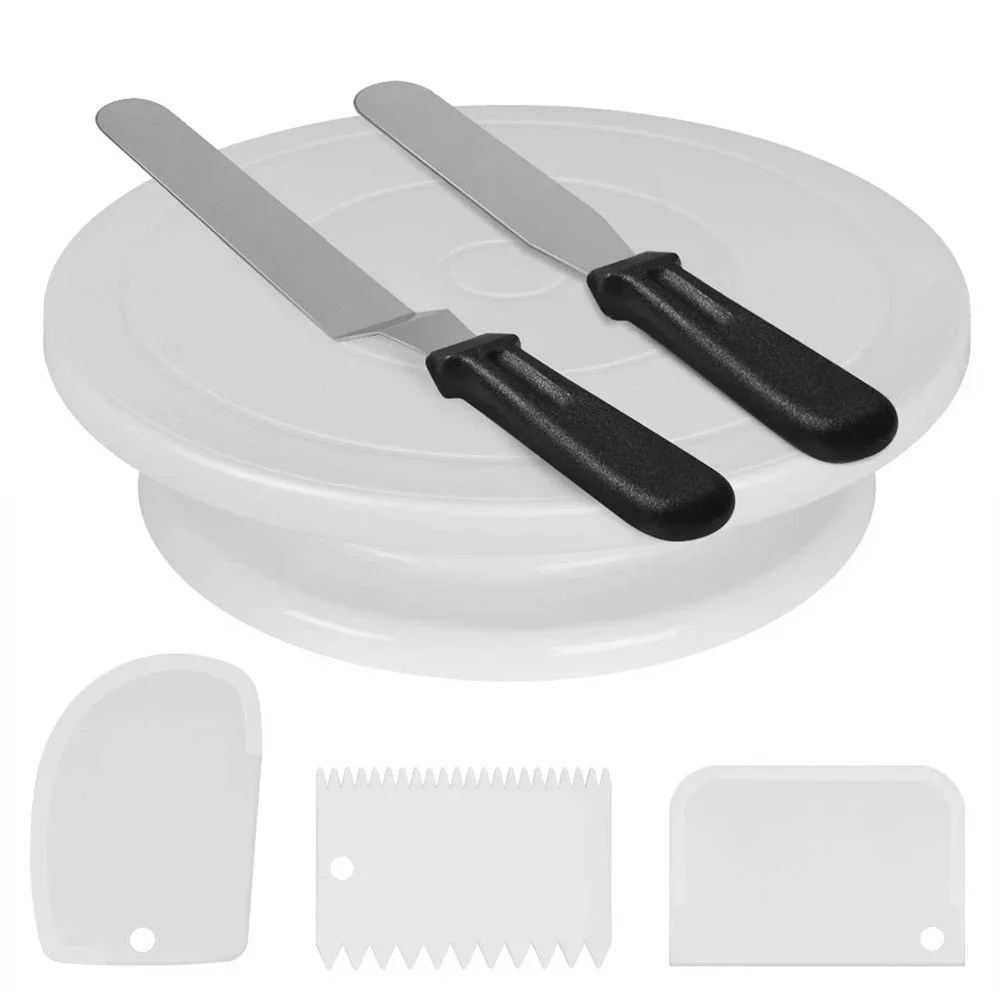 Kuchen Plattenspieler Ständer Kuchen Dekoration Zubehör DIY Form Rotierenden Stabile Anti-skid Runde Kuchen Tisch Küche Backen Werkzeuge