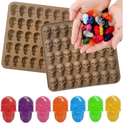 Kreative Schädel Ice Cube Mold Silikon Reusable Hause DIY Bar Party Kühlen Whisky Wein Schokolade Candy Seife Küche, Die Werkzeug